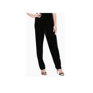 NWT! ONLY $59! Alex Evenings Velvet Pants Sz 1X Tuxedo Stripe Straight Leg